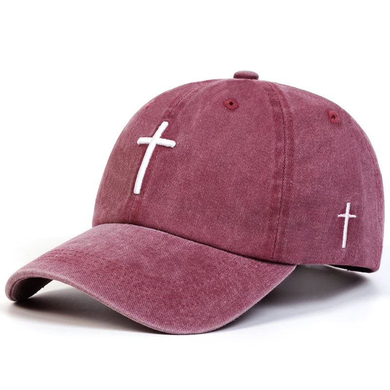 Washed Cross Cap