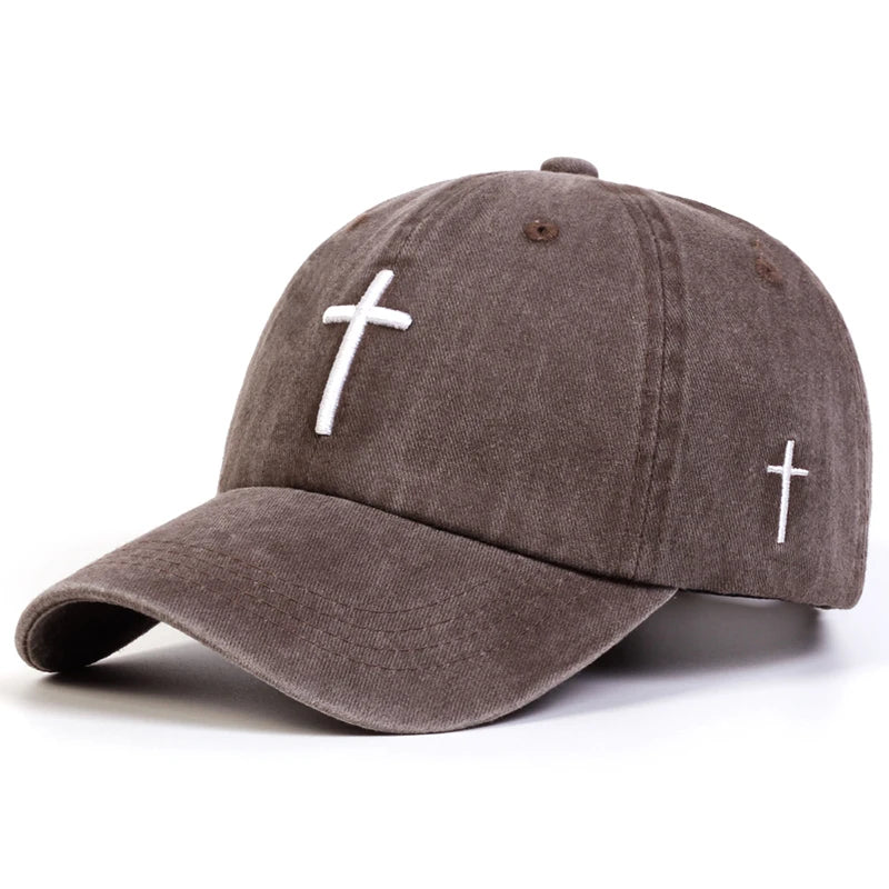 Washed Cross Cap